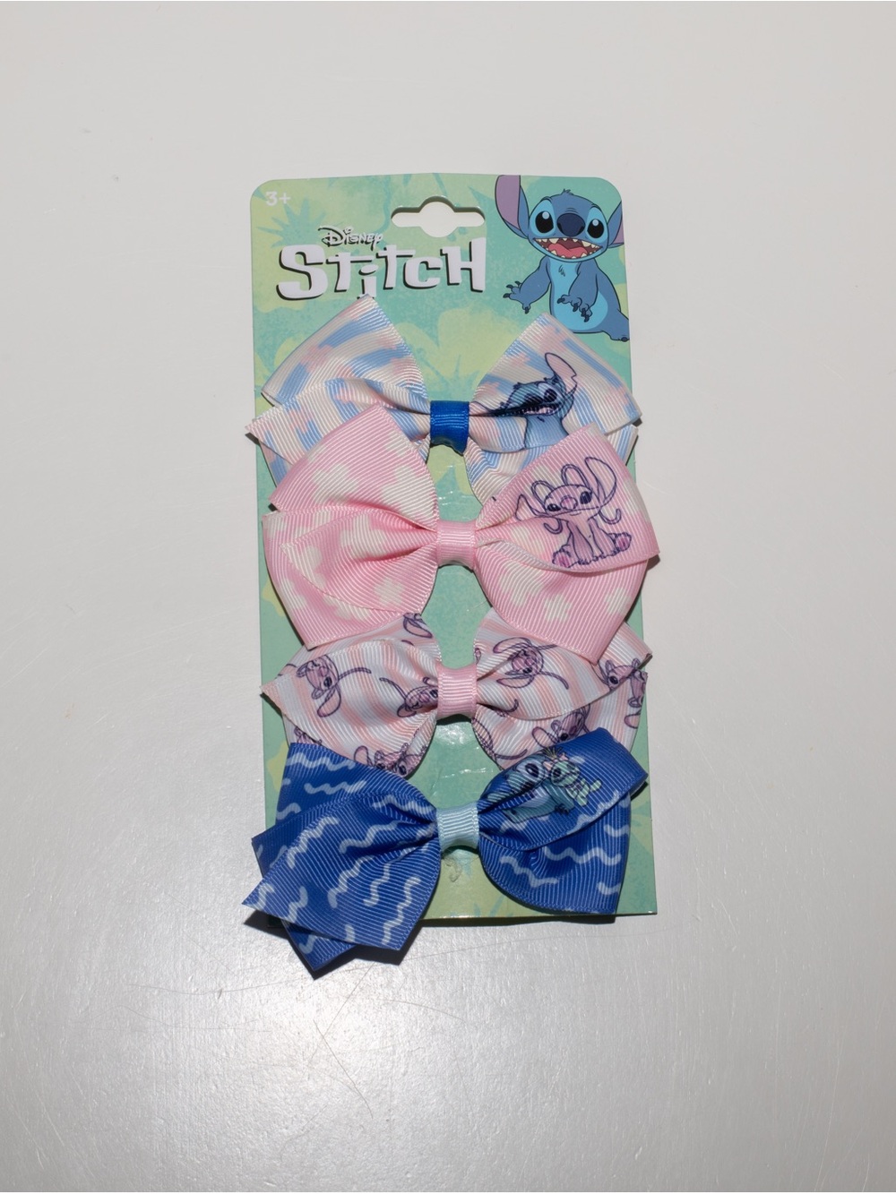 NWT Stitch and Angel hair bow clips